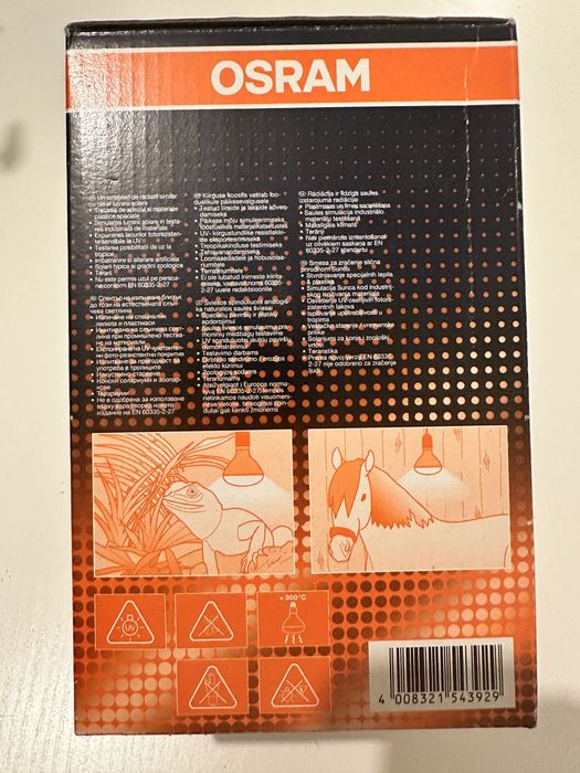 Lãmpada de estufas ou aquecimento de animais exoticos