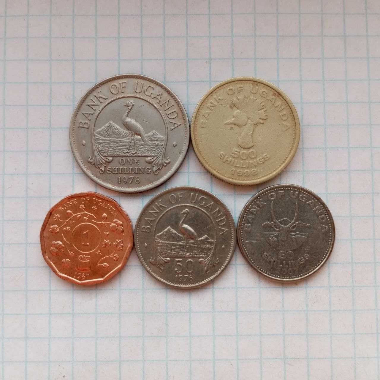 Продам наборы монет Уганда,Новая Зеландия,Кения, Аргентина