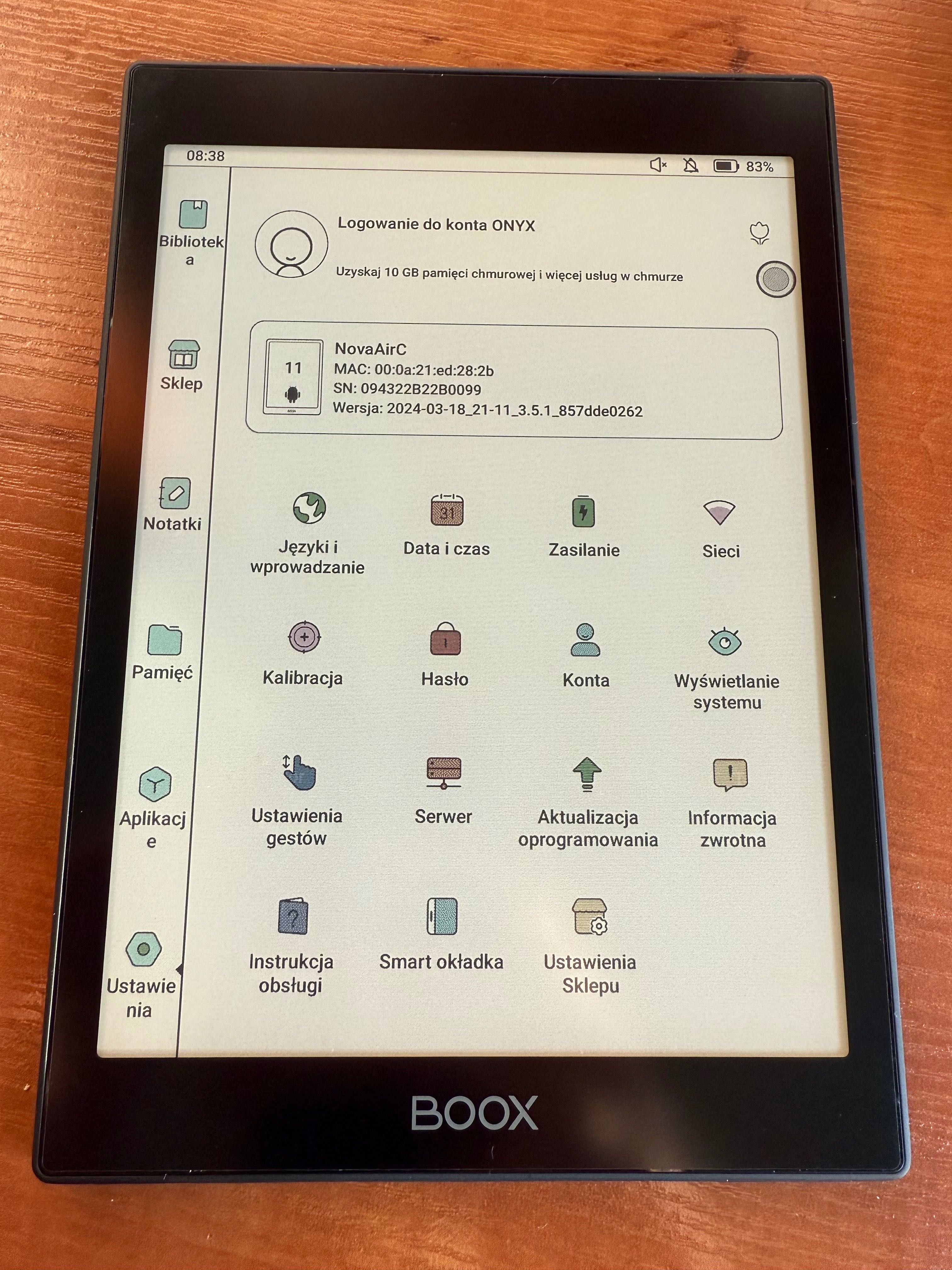 Onyx Book Nova Air Color