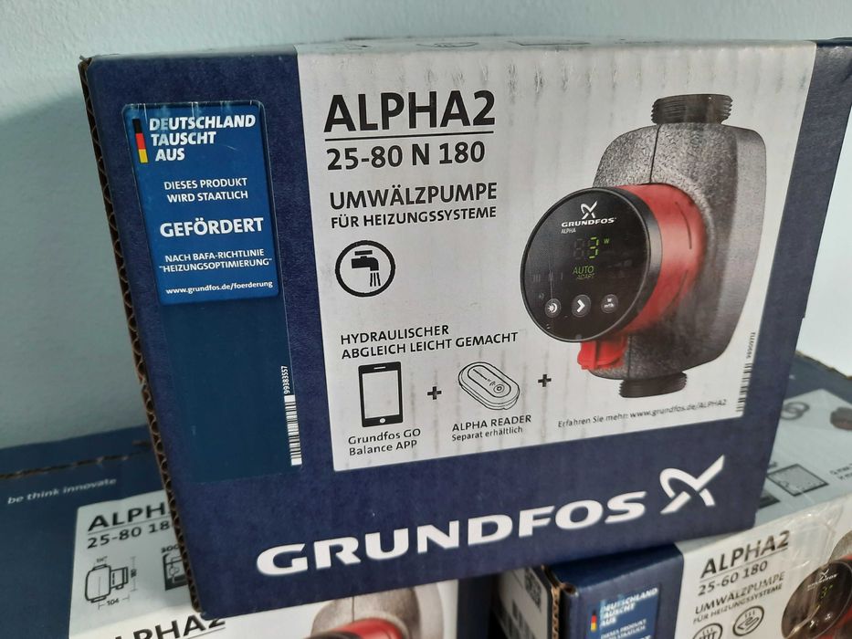 НОВЫЙ. Циркуляционный насос Grundfos ALPHA2 25-60 180 / 25-40 180