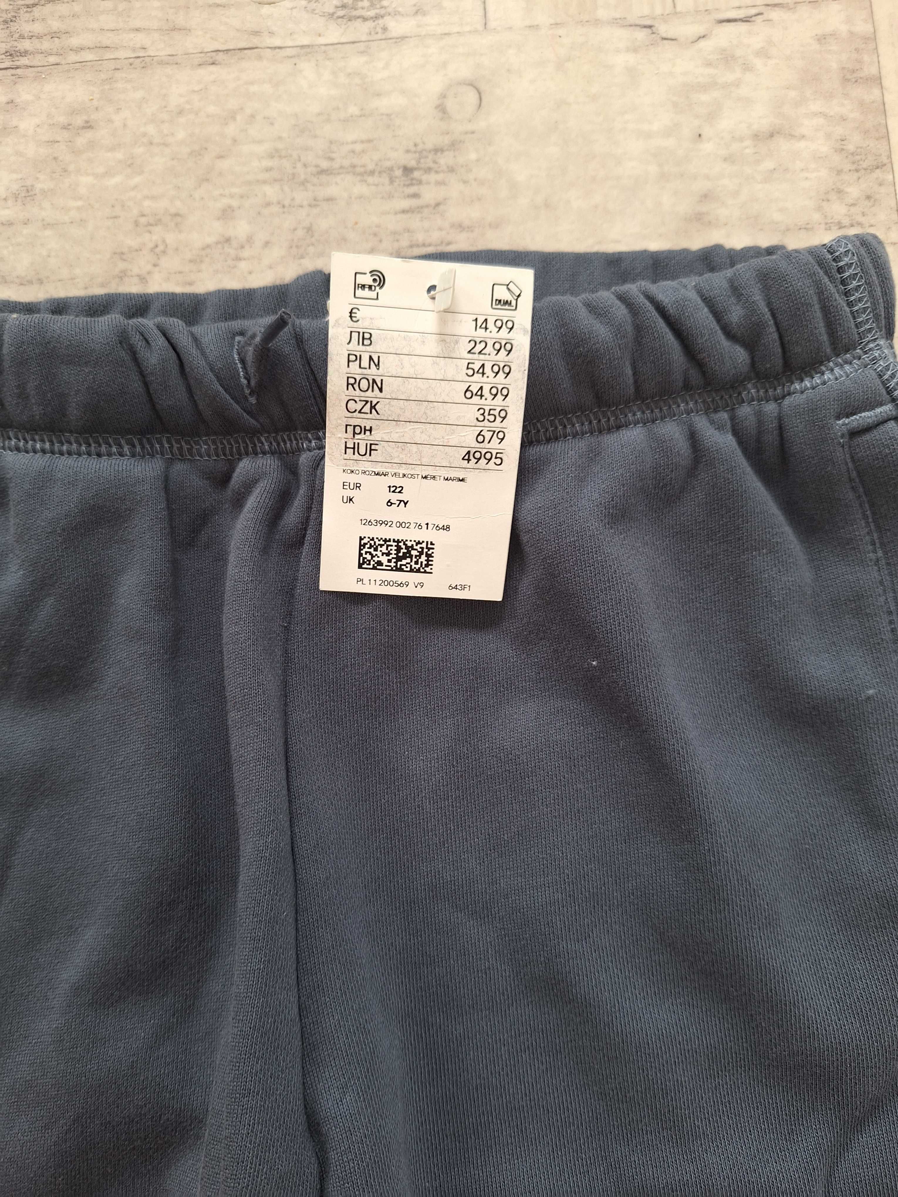 Nowe spodnie chłopięce, z metką, rozmiar 122, H&M