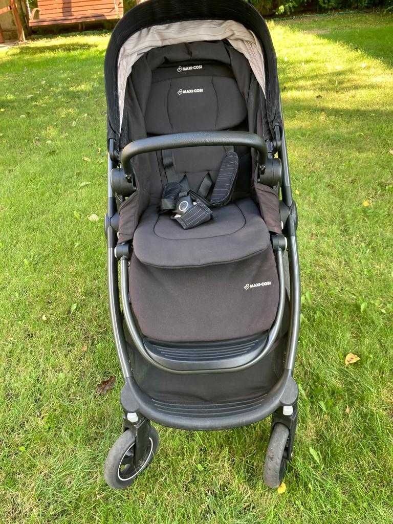 Wózek spacerowy Maxi cosi Adorra cybex adaptery śpiworek zimowy czarny