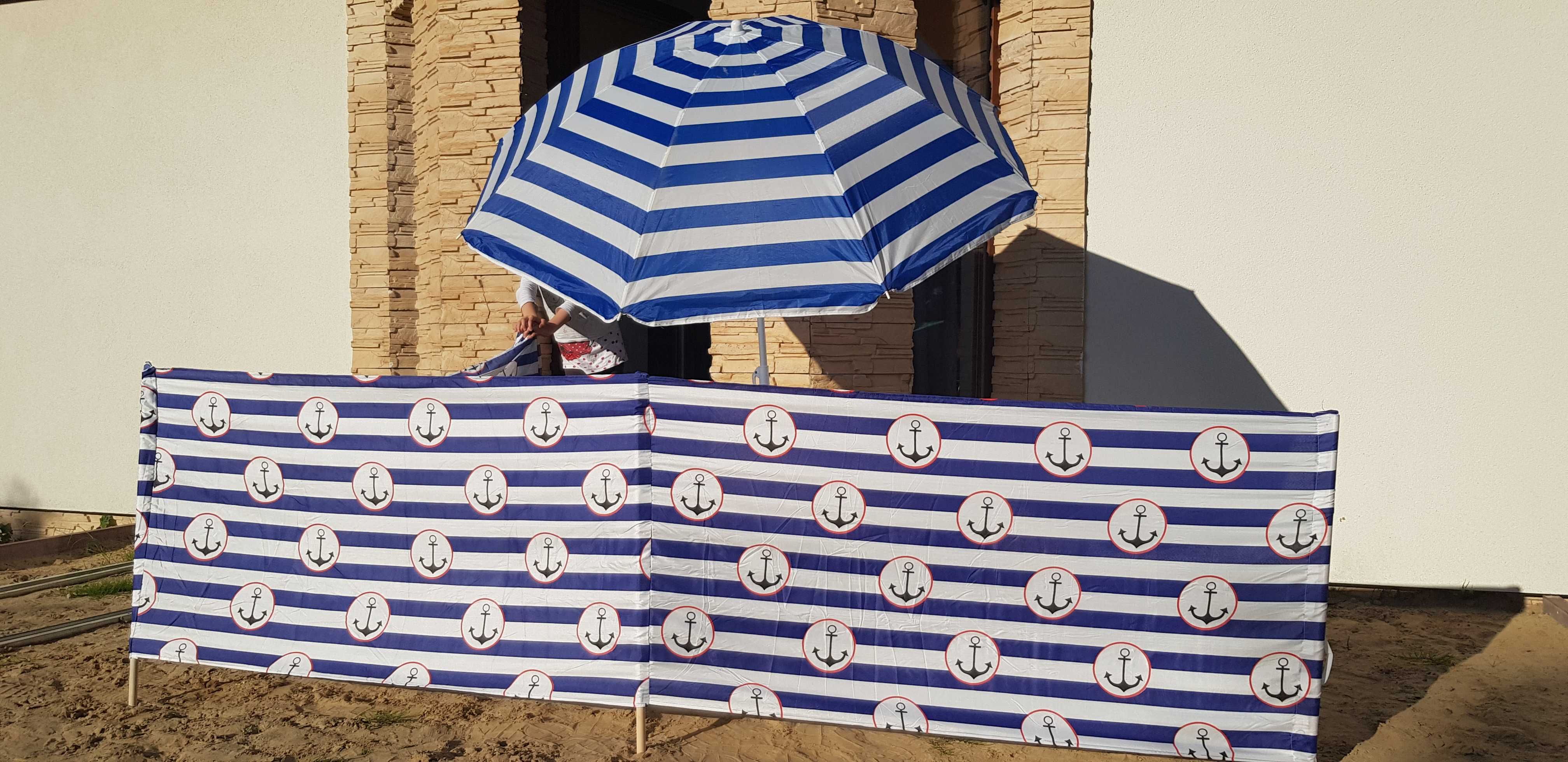 parasol 160 parawan 12m, młotek kotwice, odbierz po drodze na półwysep