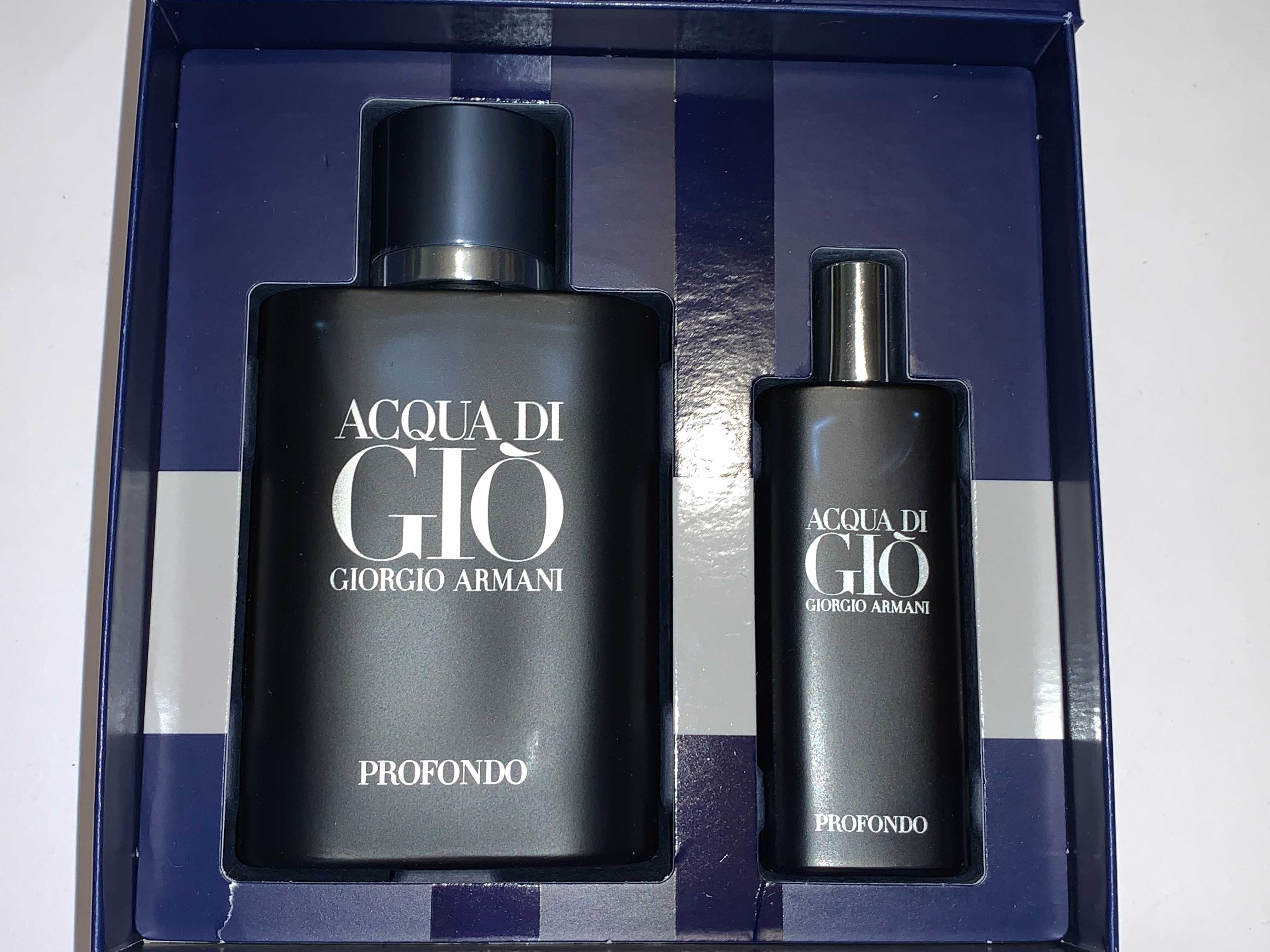 Подарочный набор giorgio armani profondo 75 ml + 15 ml