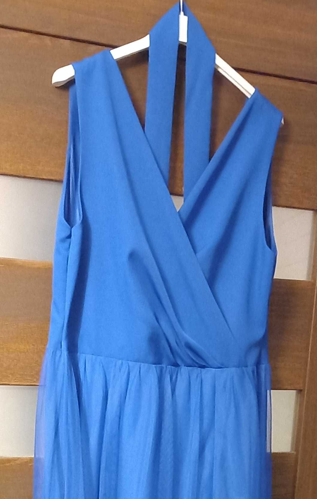 Sukienka tiulowa maxi chaber BICOTONE