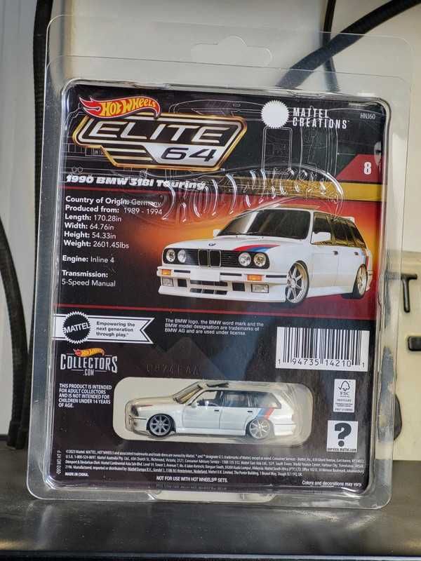 Mattel Creations Hot Wheels Collectors Elite 64 1990 BMW 318i Touring