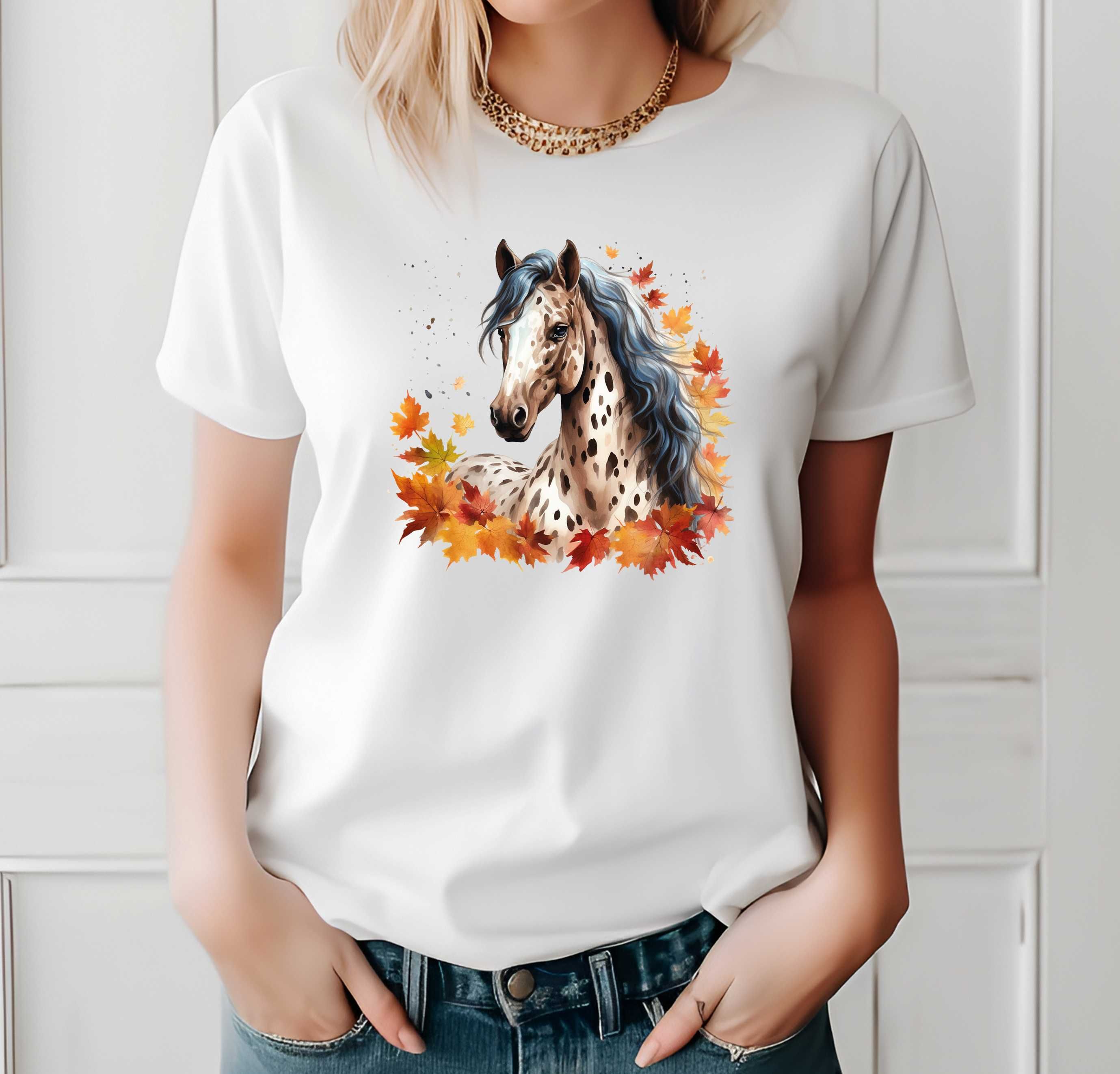 koszulka z koniem, koszulka koń, moda boho, t-shirt boho, xs-3xl