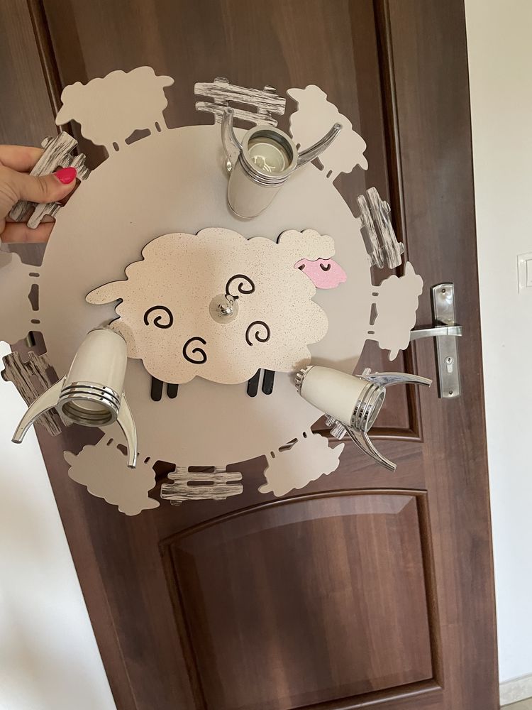 Lampa, żyrandol, plafon, owieczki