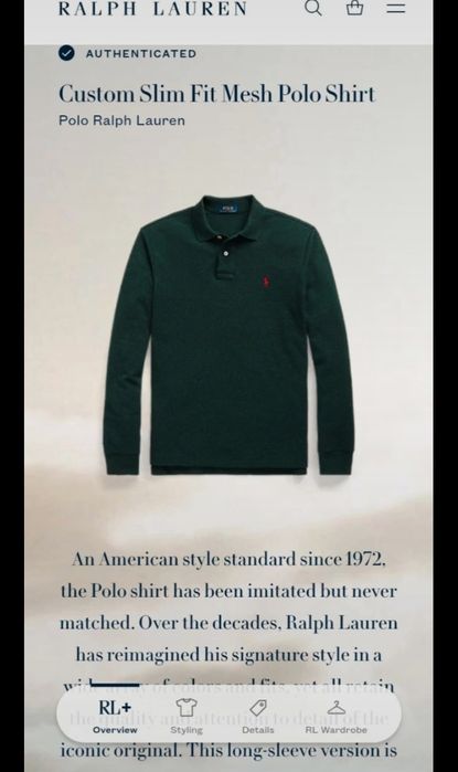 Bluzka Polo Ralph Lauren XL
