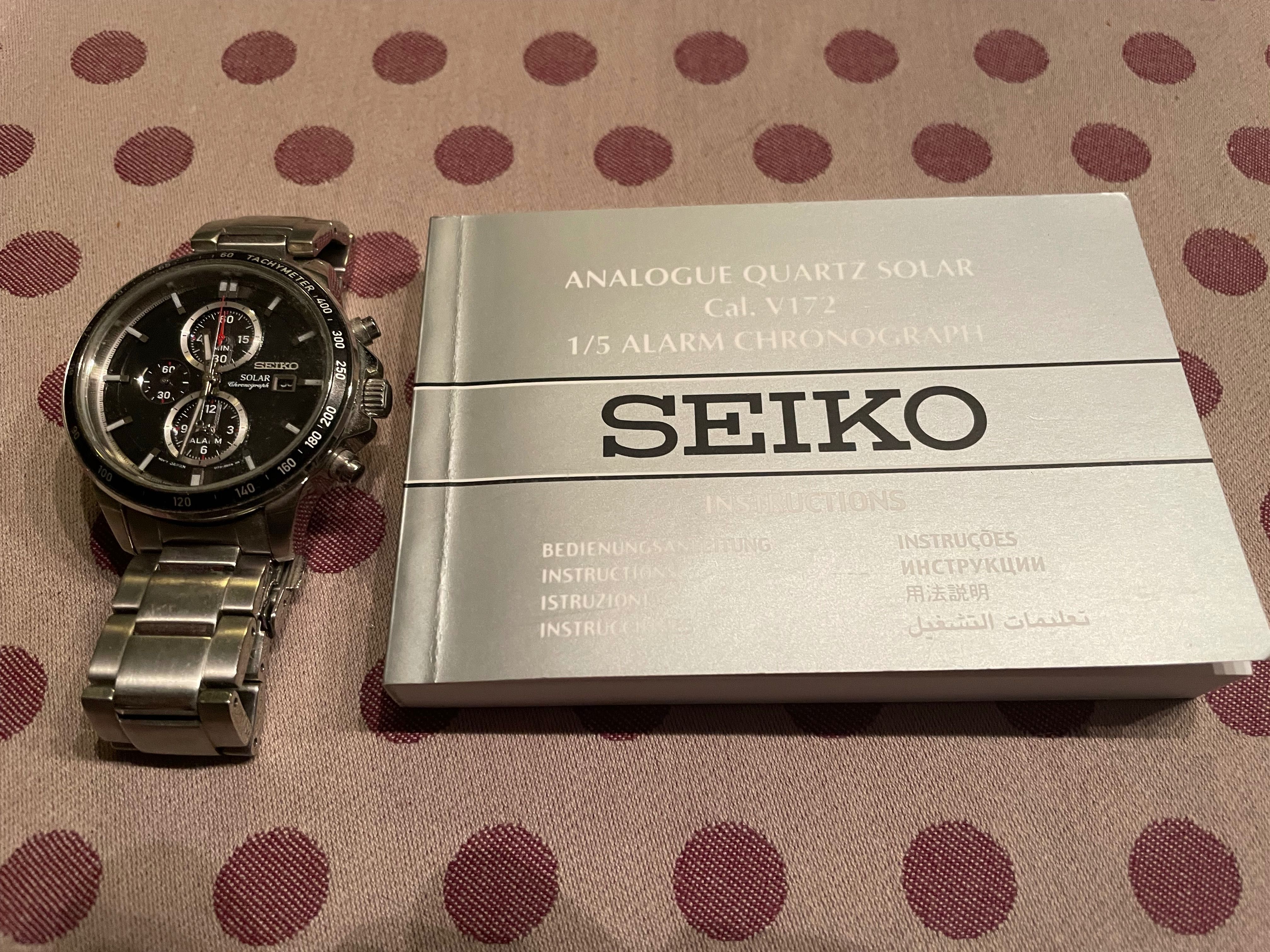 Zegarek solarny Seiko model V172