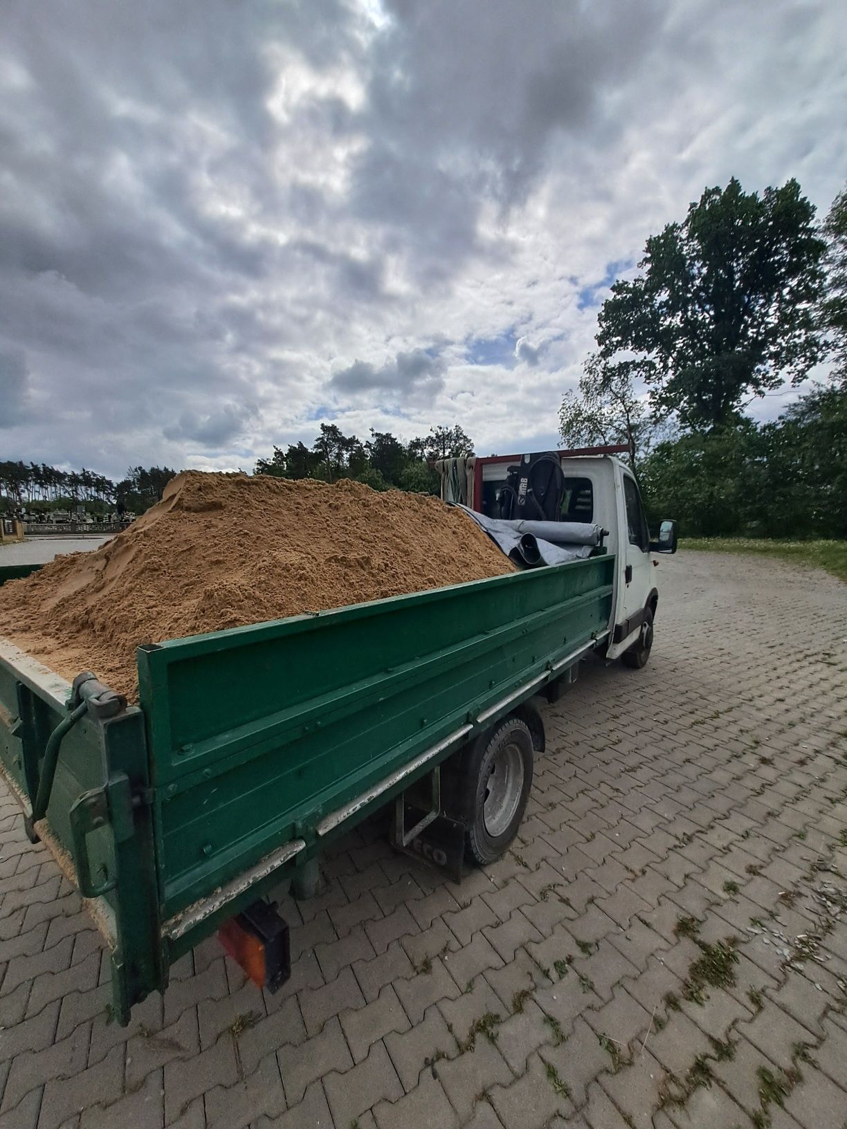 Piach siany płukany ziemia siana torfowa transport hds