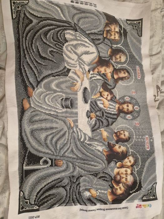 Ікона з бісеру "таємна вечеря" без рамки