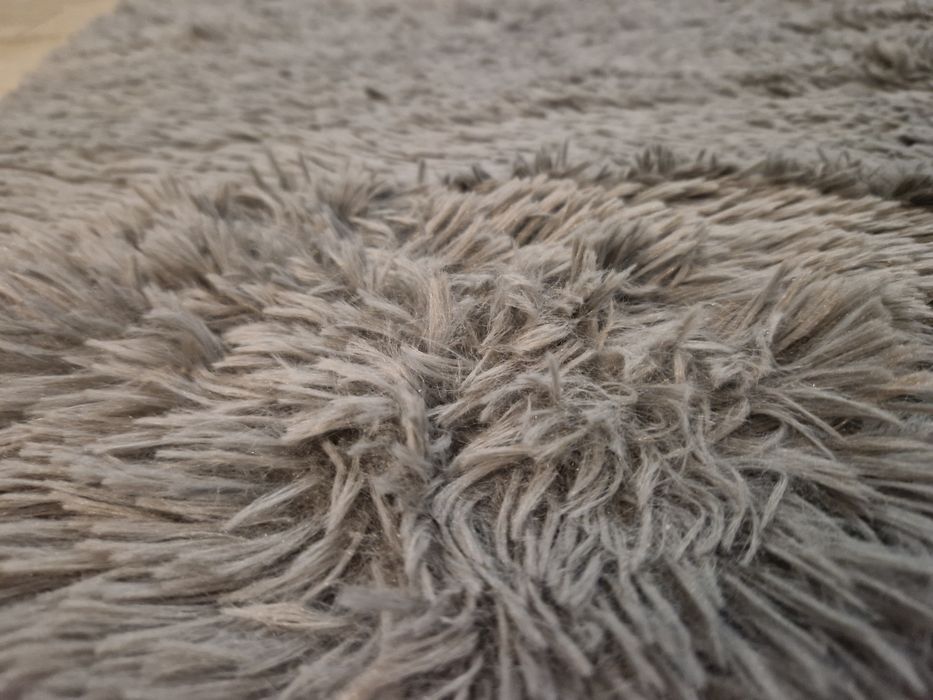 Dywan 160 x 230 szary Shaggy