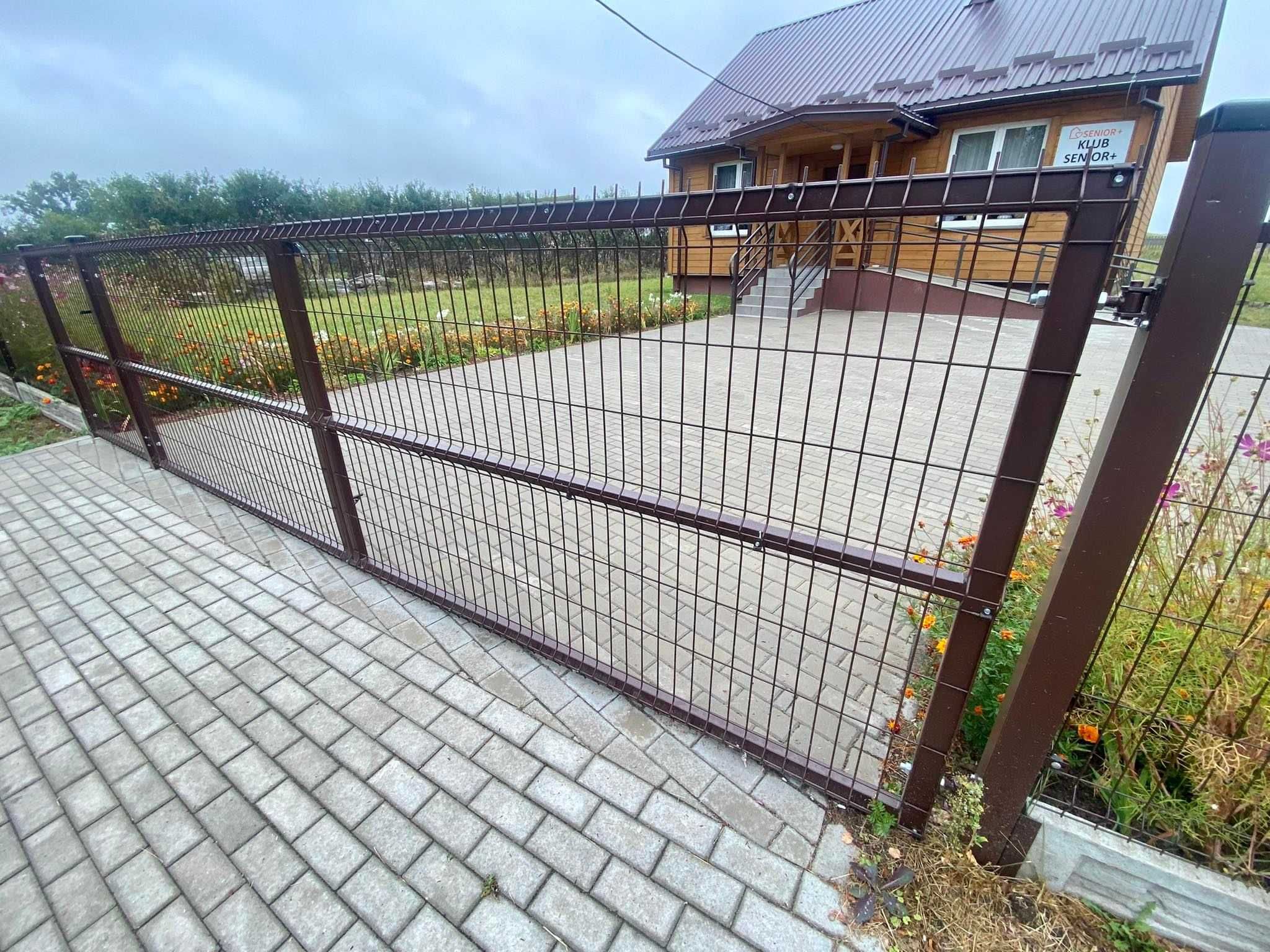 Ogrodzenie panelowe 3d fi 4 i 5 mm ocynk + kolor + montaż TANIO