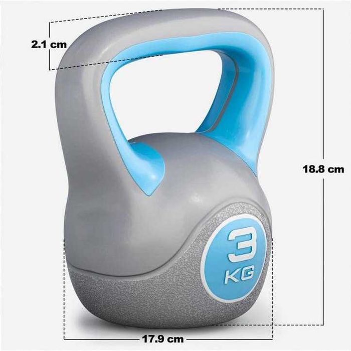 Kettlebell winylowe 3 kg Kontrast
