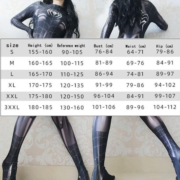 Kombinezon Super bohaterki Spider Girl Spidergirl   Rozmiar L