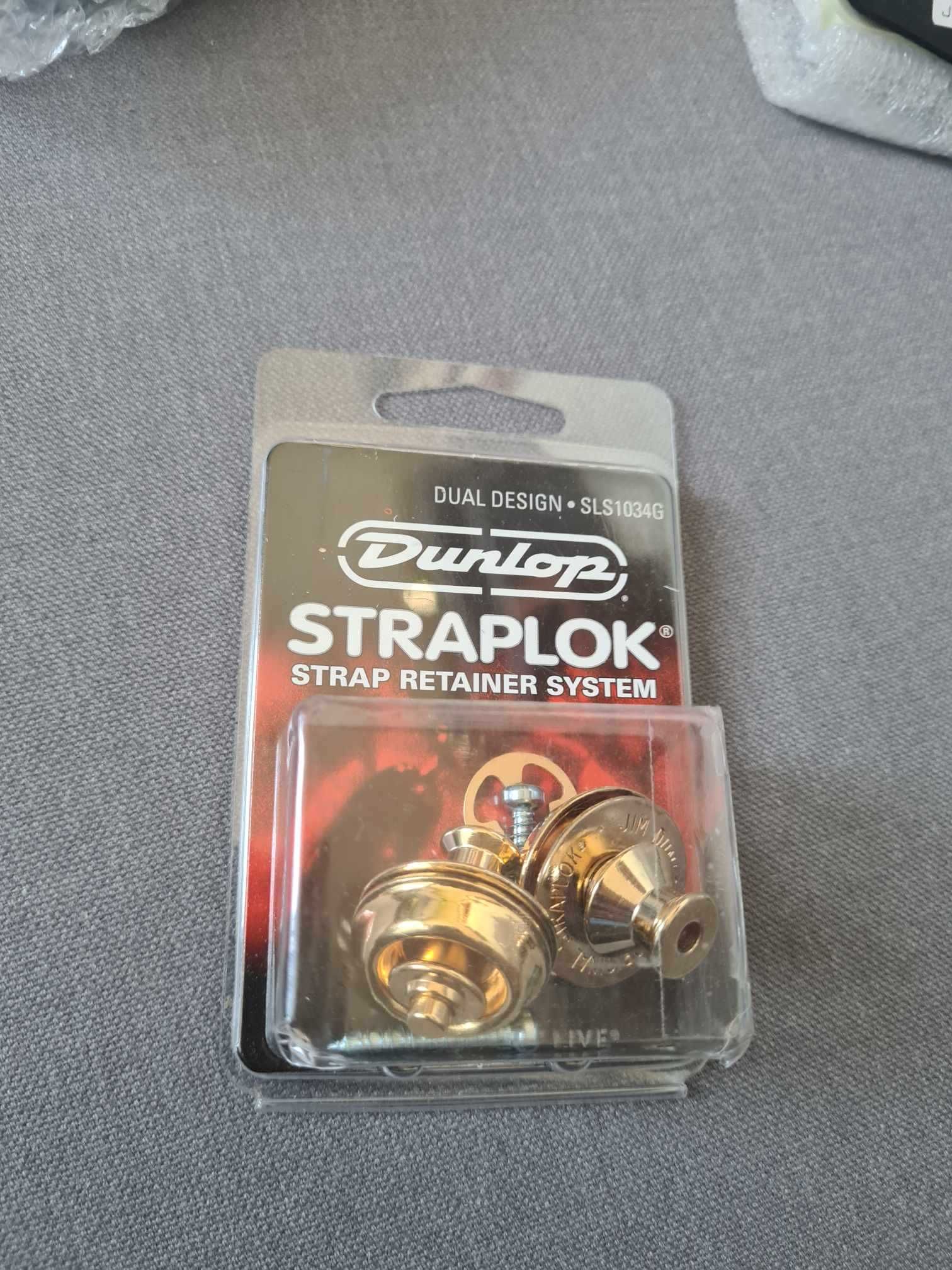 Straplock Dunlop Gold_Dual Design_jak NOWE_straplok