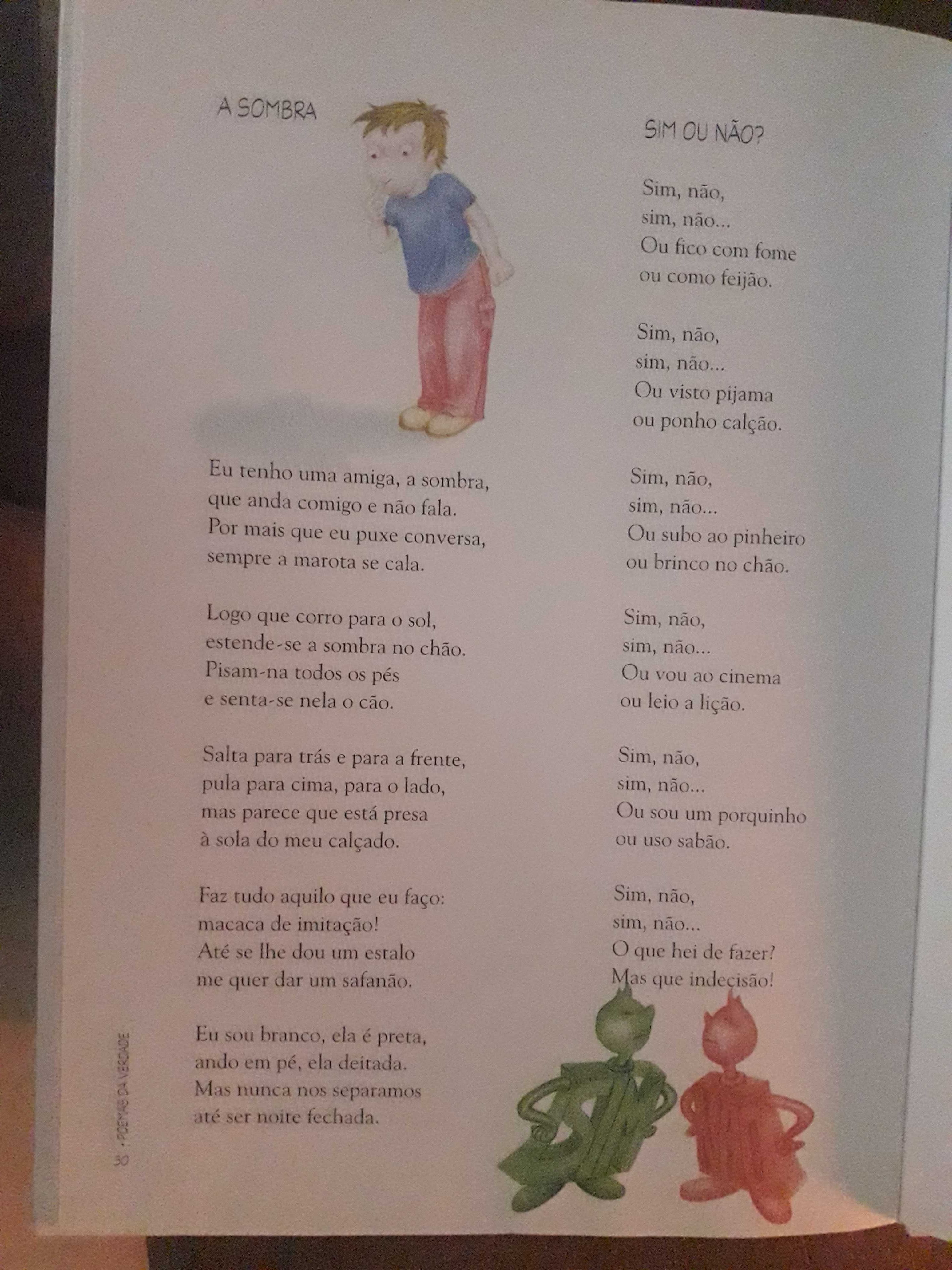 Livro infantil "Poemas Mentira e Verdade"