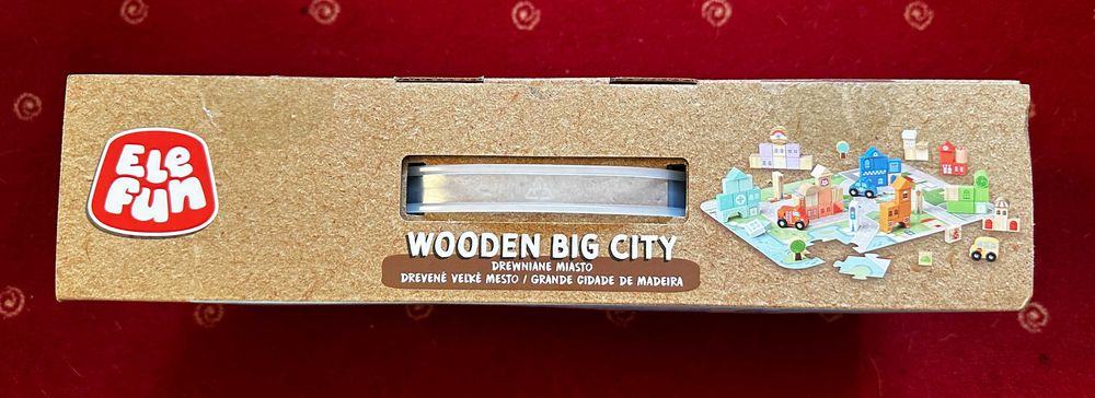 Klocki Elefun Wooden Big City - Drewniane Duże Miasto - 115 el.