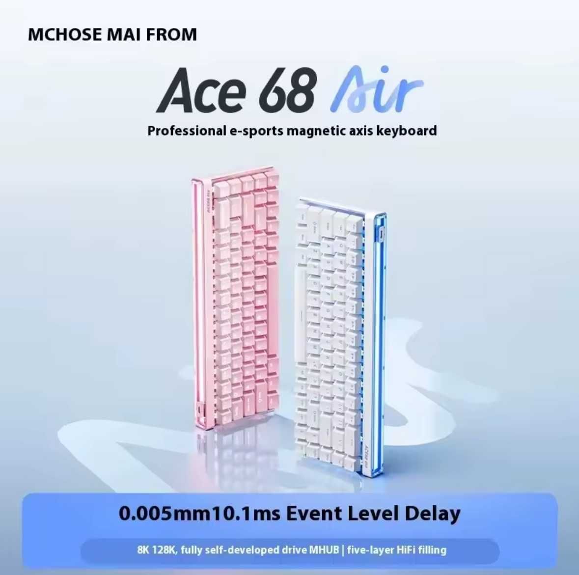 Ігрова магнітна клавіатура MCHOSE ACE68 Air Magnetic Keyboard RGB