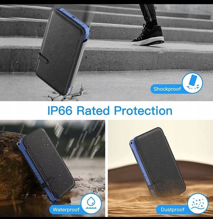 PowerBank 20000 mAh – ładowanie solarne + bezprzewodowe