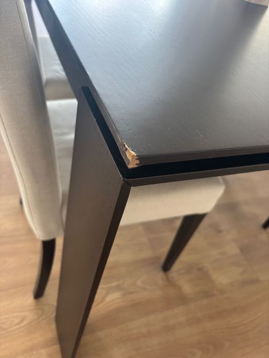 Mesa de jantar quadrada 1,40 m