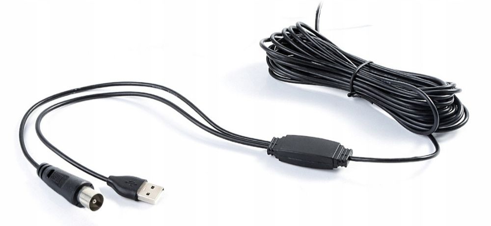 Mocna ANTENA aktywna pokojowa DVBT2 tv FHD 4K MUX-8 LTE wzmacniacz