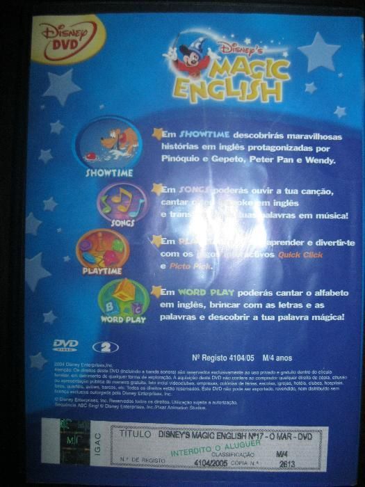 DVD Disney´s Magic English - The Sea - O Mar (oferta 1 DVD)