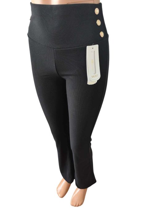 Dzwony prążek damskie L/XL czarne