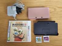 Nintendo 3ds z grami Anima crossing, professor Layton i Mahjong