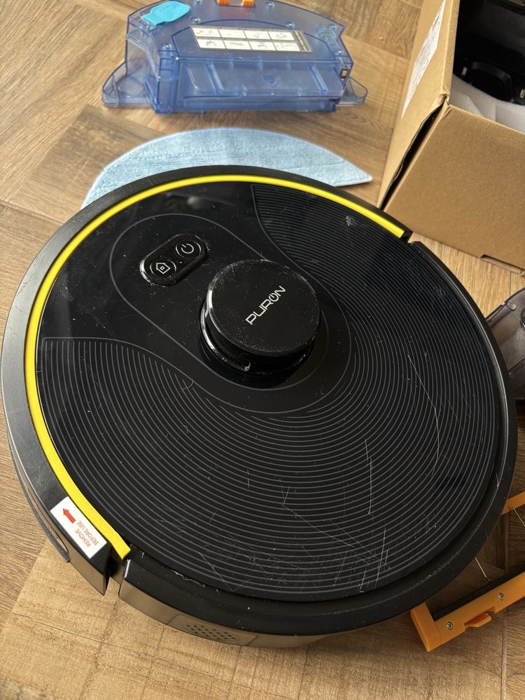 Robot sprzątający PURON PR10 z mopem, UV, laserem+pilot+zapas+ pudełko