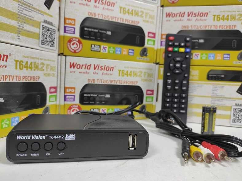 Приставка Т2 тюнер Т2 ресивер Гаранти WV T644M2 FM YouTube MeGoGo IPTV