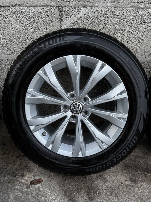 Oryginalne Koła Zimowe R17 5x112 VW Tiguan II kodiaq Opony 215/65/17
