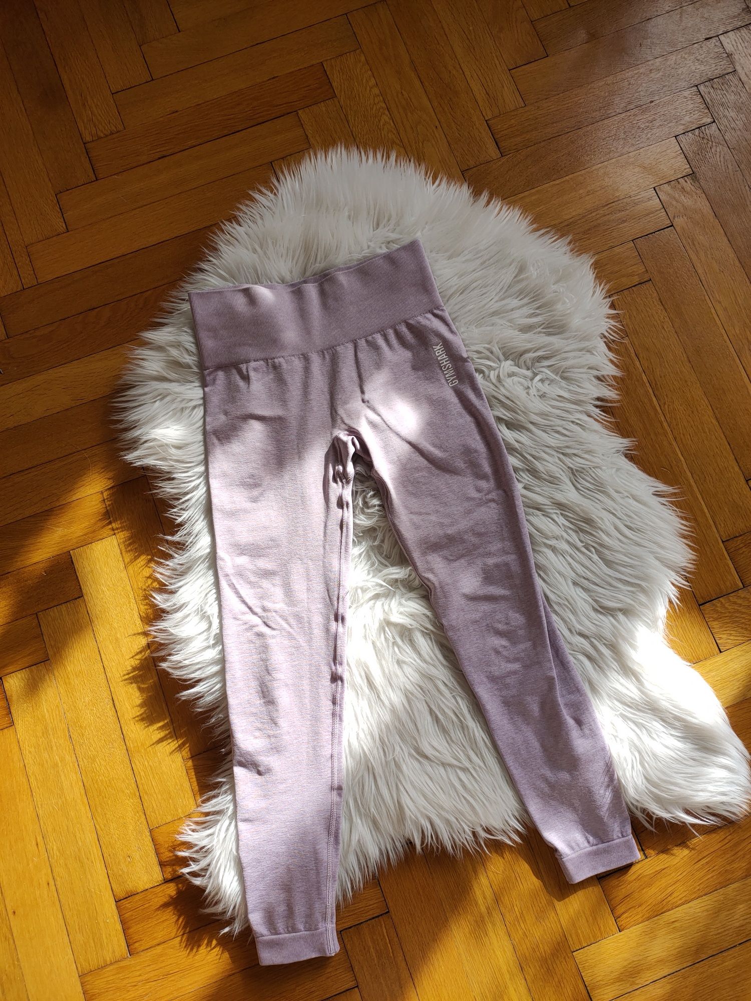 Legginsy sportowe gym trening jasne gymshark