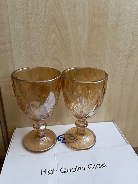 Набір бокалів з вінтажного скла