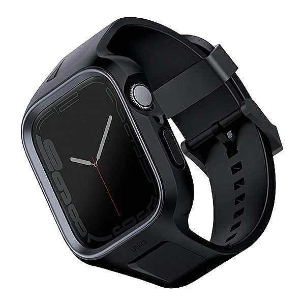 Zestaw UNIQ Monos 2 w 1 pasek + etui na Apple Watch 45 / 44 mm - czarn
