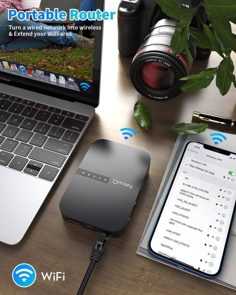 Маршрутизатор акумуляторний портативний NEWQ Filehub AC750 B3 роутер