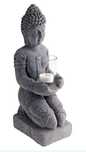 Duży, masywny, limitowany świecznik budda 35cm