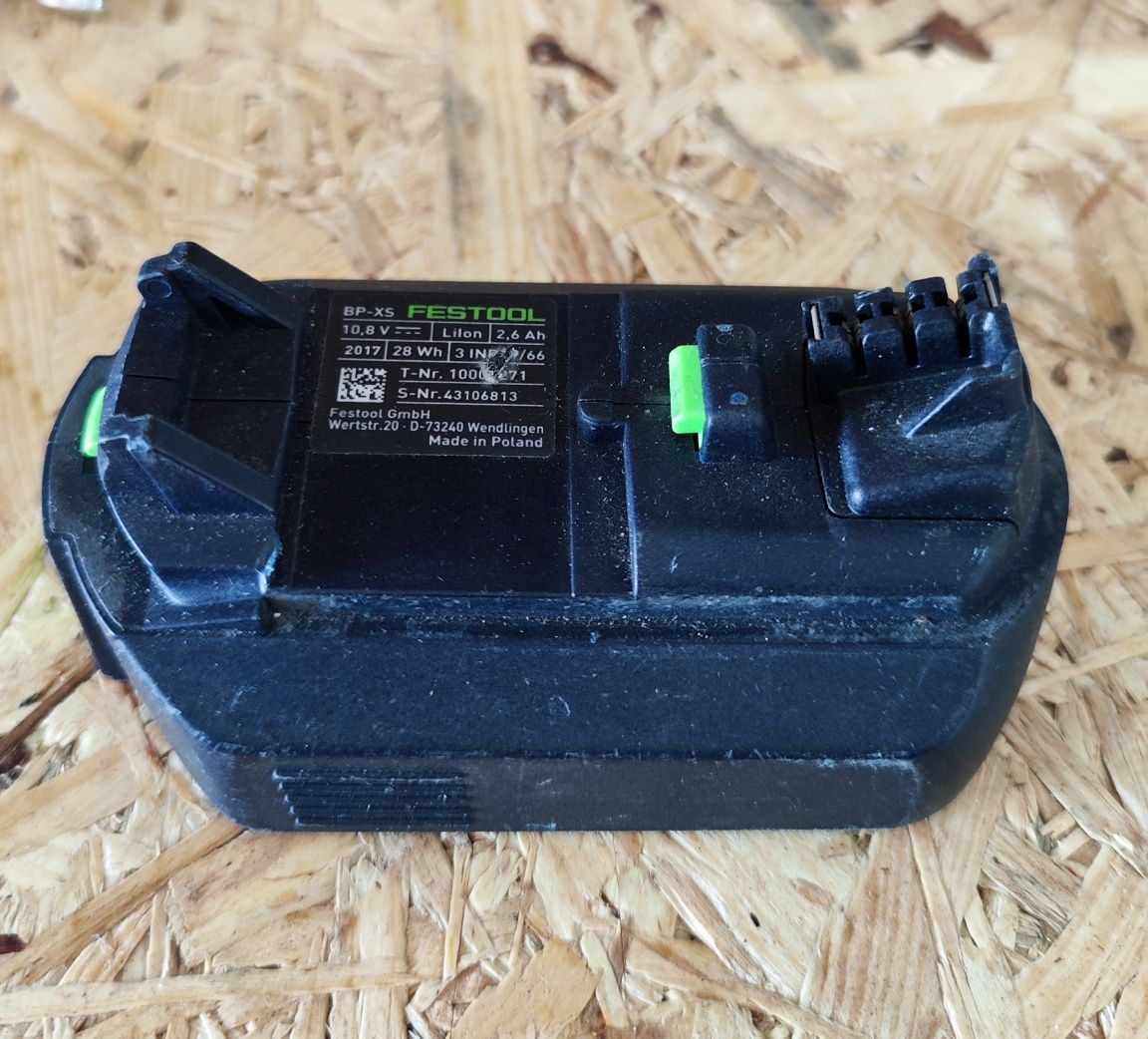 Akumulator Festool  10.8 V Pojemność 2.6 Ah Ciężar 0.2 kg