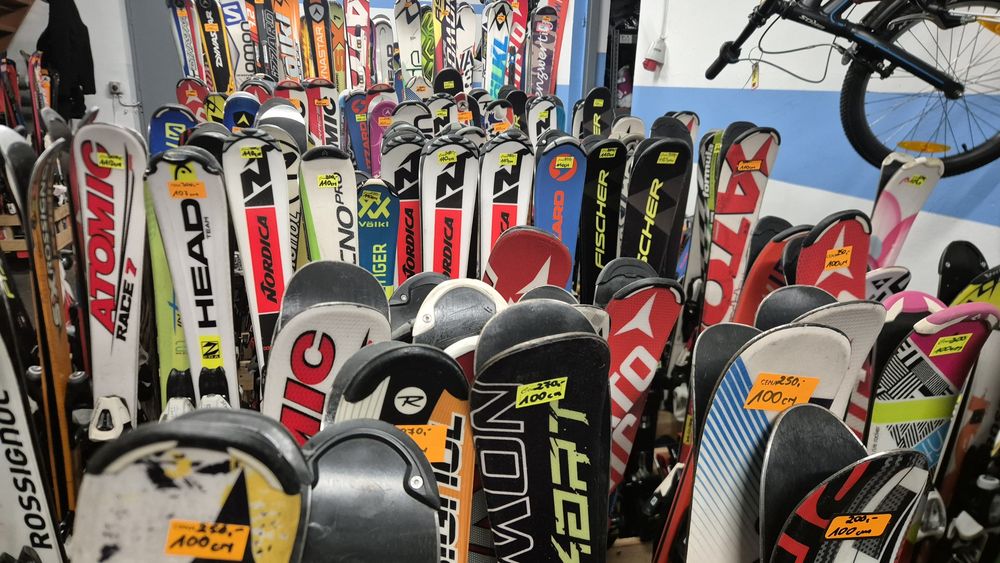 Narty, snowboard, buty, kaski • Sprzedaż • Komis • Serwis • Wypożycz.