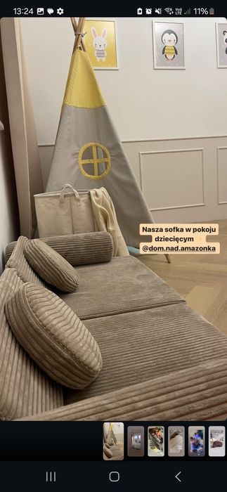 Nowa sofa modułowa dla dzieci simply