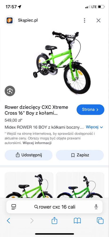 Sprzedam rower cxc xtreme