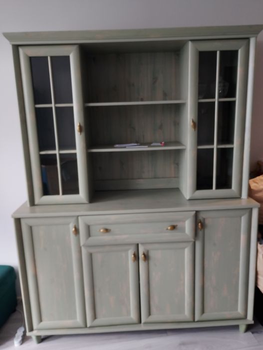 Zestaw mebli do salonu Zielone Black Red White Retro