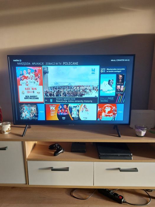 Telewizor samsung 43 cale, smart tv 4k ultra HD