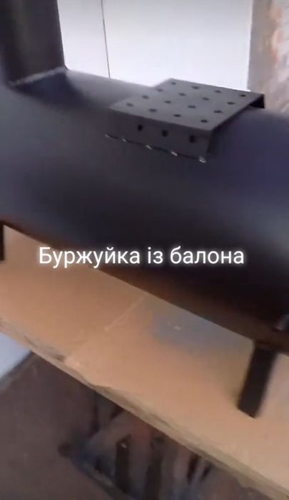 Буржуйка з газового балона