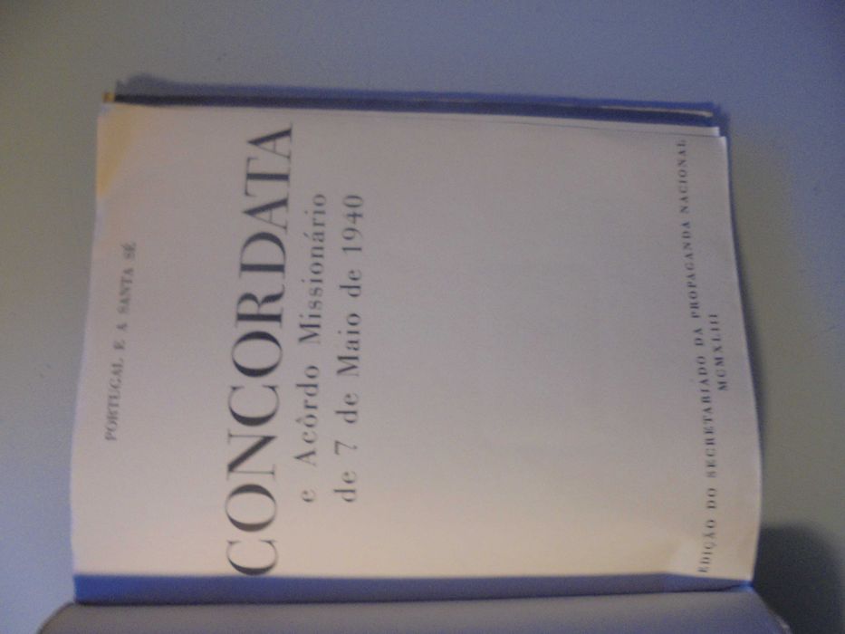 Concordata e o Acordo Missionário de 7 de Maio de 1940