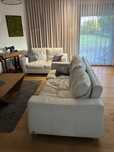 Skórzany komplet wypoczynkowy sofa 3 + 2