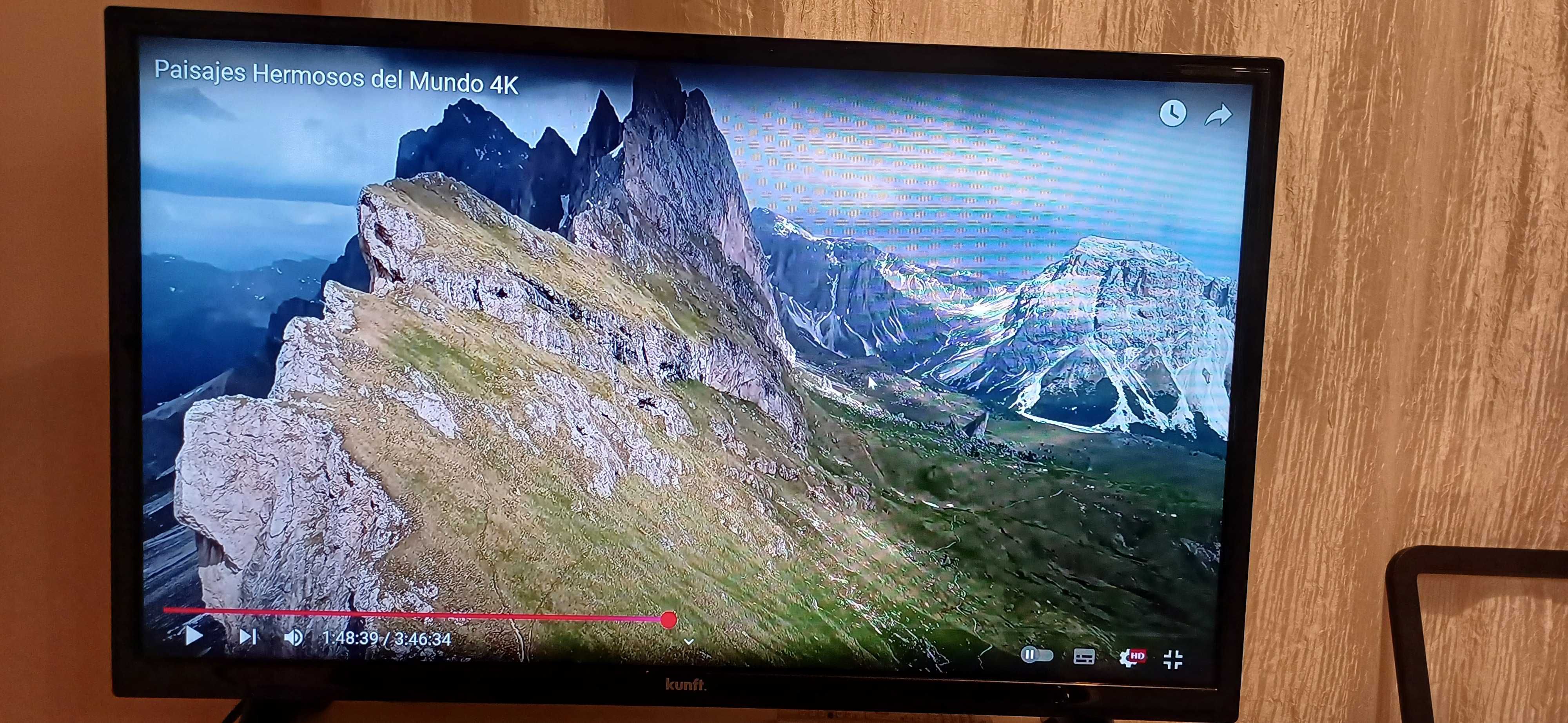 TV. KUNFT 32" VDLM16. Com comando. Entrada HDMI. LCD.
