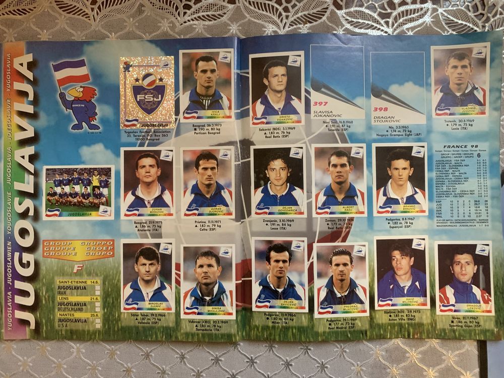 Panini Полный альбом наклеек France 98 [Чемпионат мира FIFA 1998]