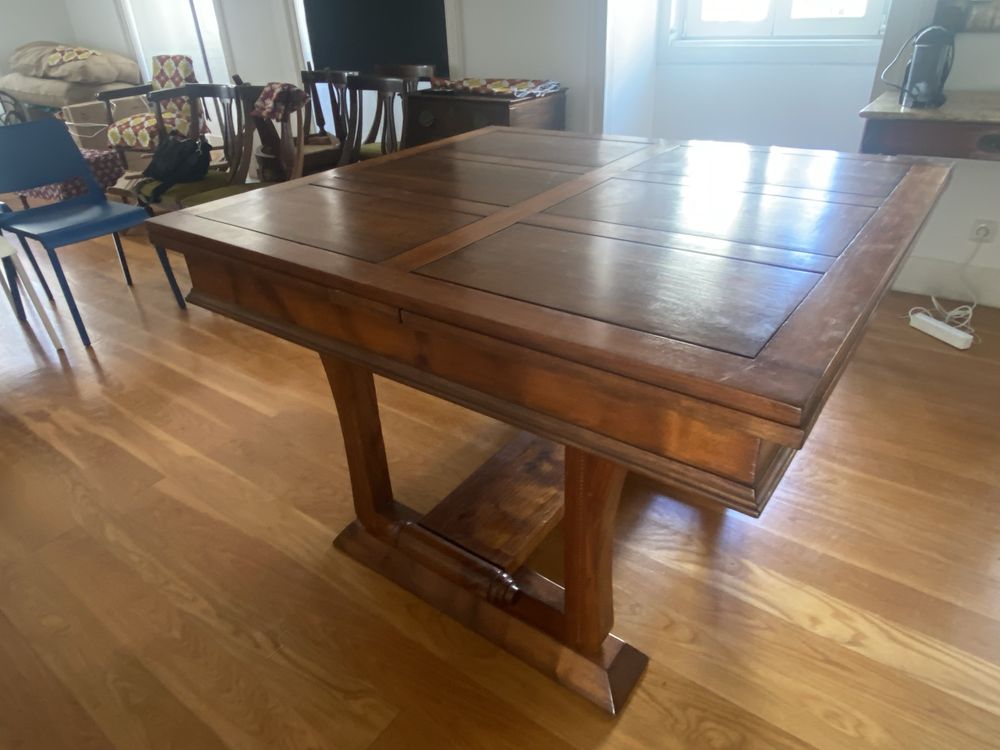 Mesa Arte Nova excelente estado 10 pessoas